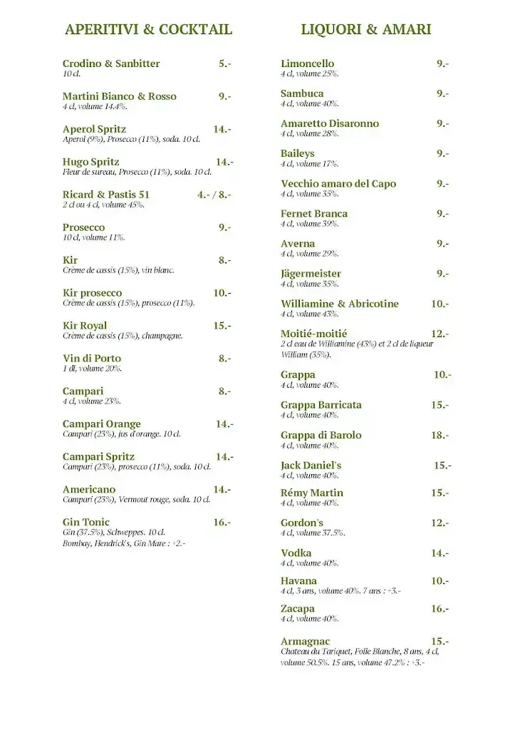 Menu_La Terrazza Restaurant - Pizzeria_Châtelaine_image_3