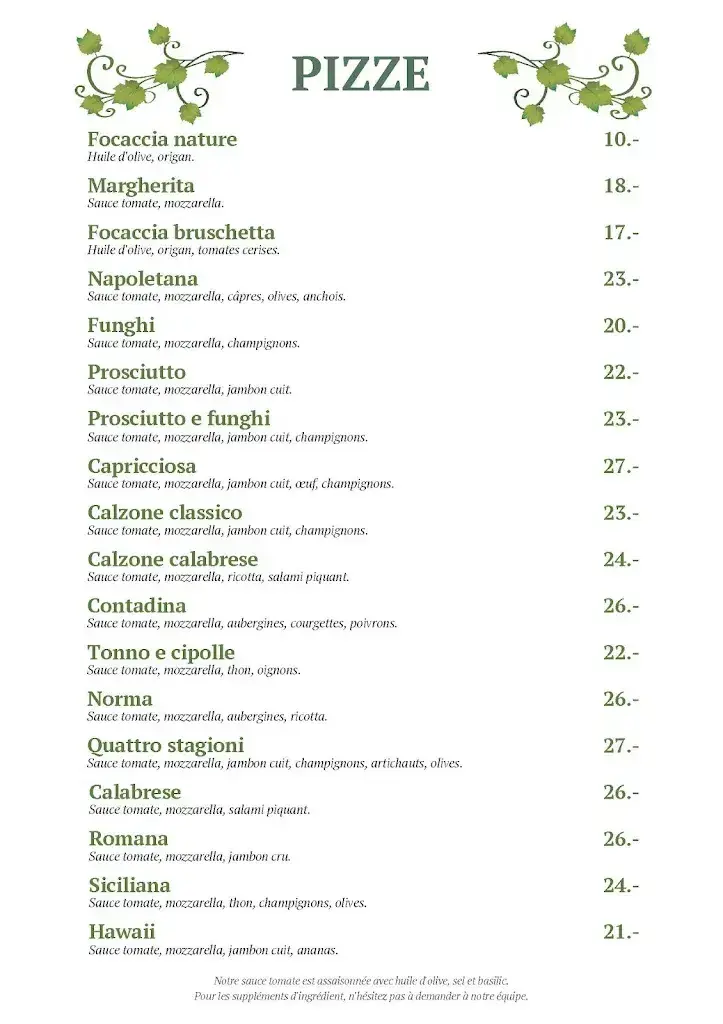 Menu_La Terrazza Restaurant - Pizzeria_Châtelaine_image_4