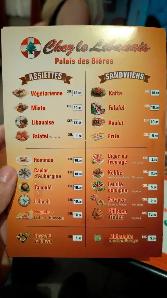 Palais des Bières , chez le libanais restaurant à Thônex