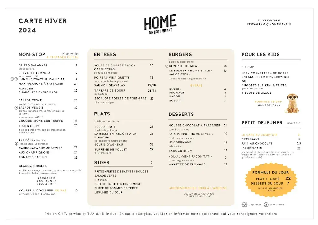 HOME Restaurant restaurante en Meyrin