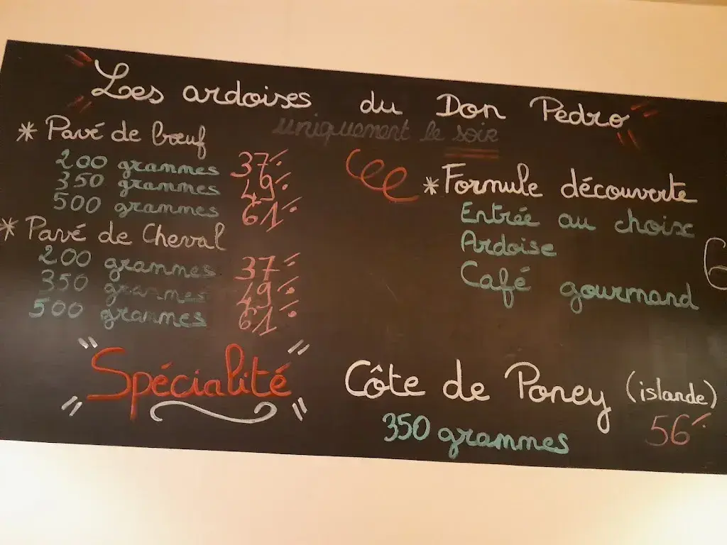 Menü_Restaurant Don Pedro 1951_Meyrin_Bild_2