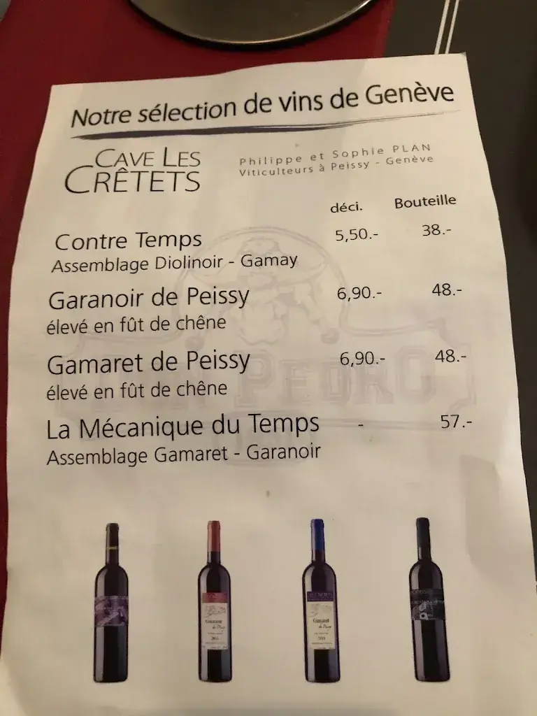 Menü_Restaurant Don Pedro 1951_Meyrin_Bild_3