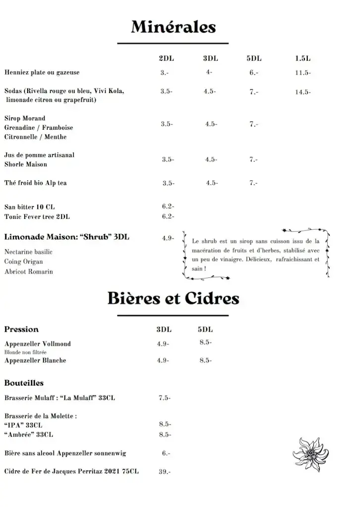 Menü_Chalet du Soldat_Jaun_Bild_3