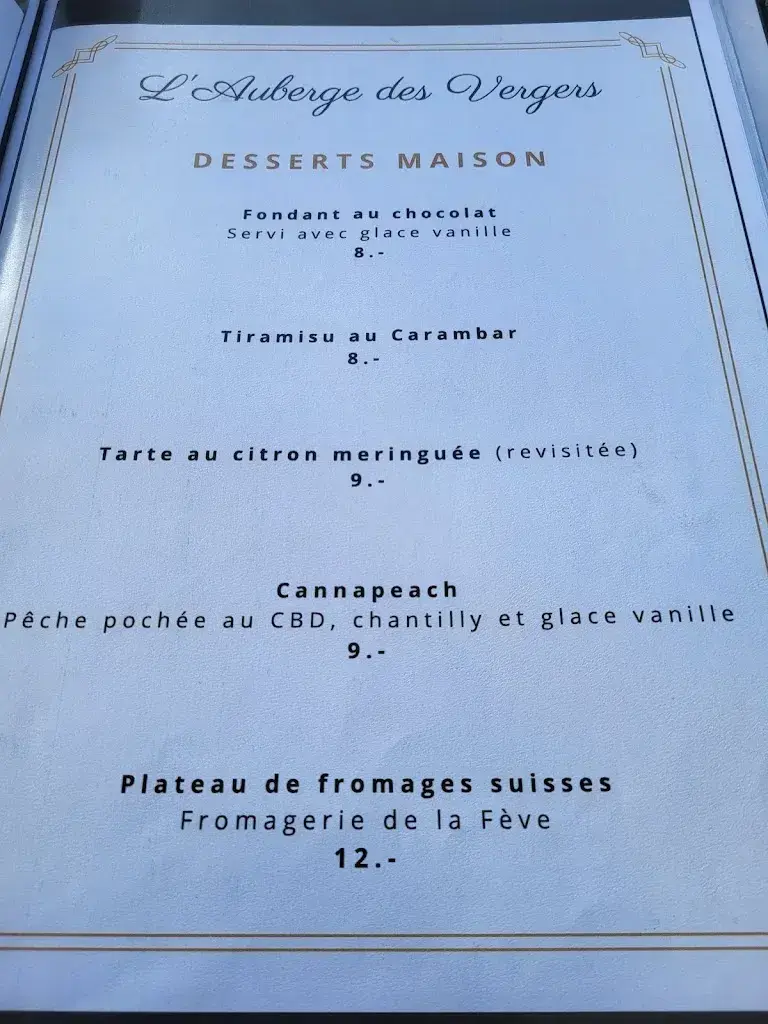 Menu_Auberge des Vergers_Meyrin_image_4