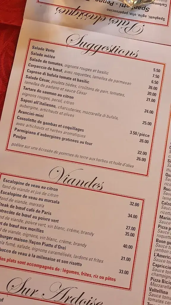 Menu_Il Piatto D'Oro_Meyrin_image_1