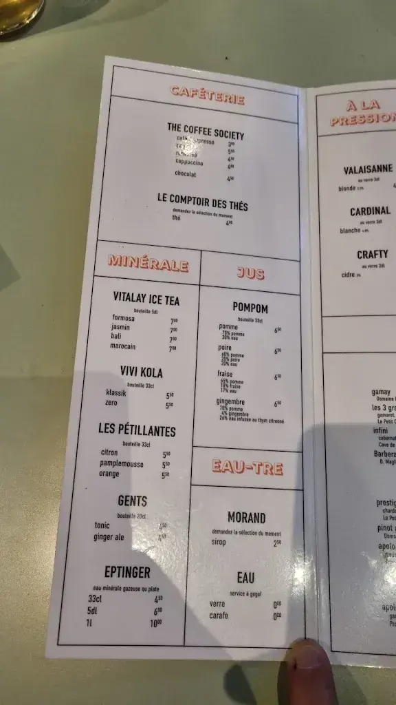 Menu_Chez Ginette bistro viet_Fribourg_image_1