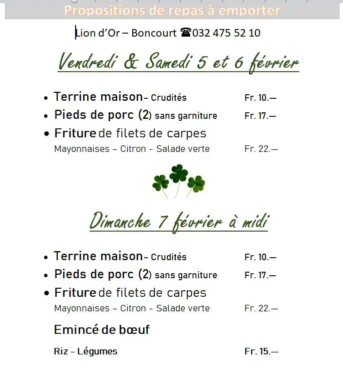 Menu_Restaurant du Lion d'Or_Boncourt_image_4