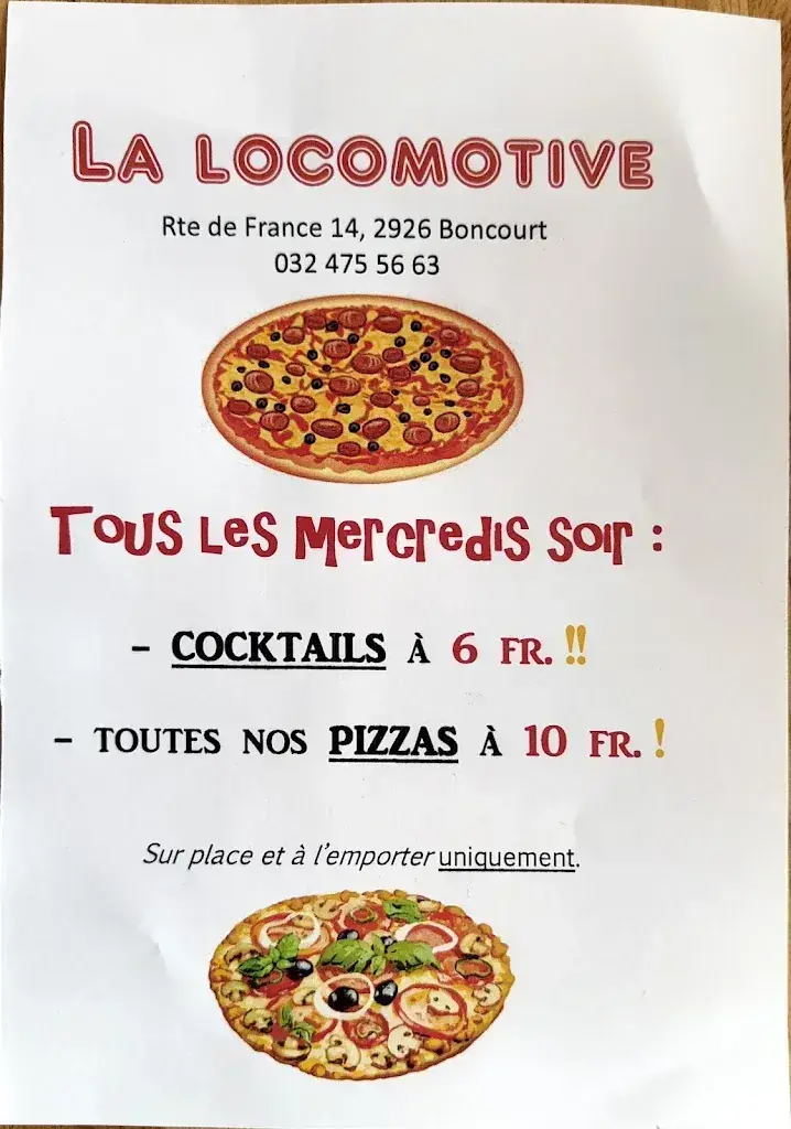 Menu_Hôtel-Restaurant-Pizzeria La Locomotive_Boncourt_image_2