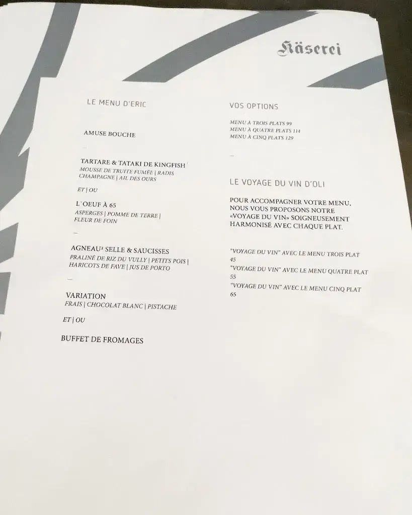 Menü_Käserei Murten - Restaurant & Bar_Murten_Bild_3