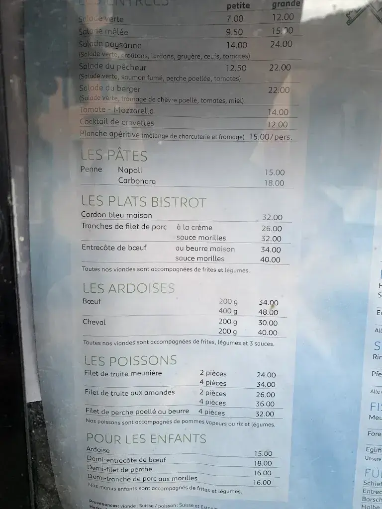 Menu_Hôtel Restaurant Les Deux Clefs_Saint-Ursanne_image_2