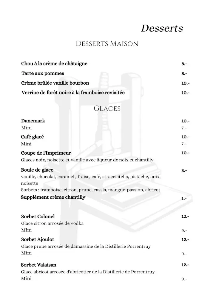 Menu_L'Imprimerie café brasserie_Fontenais_immagine_1