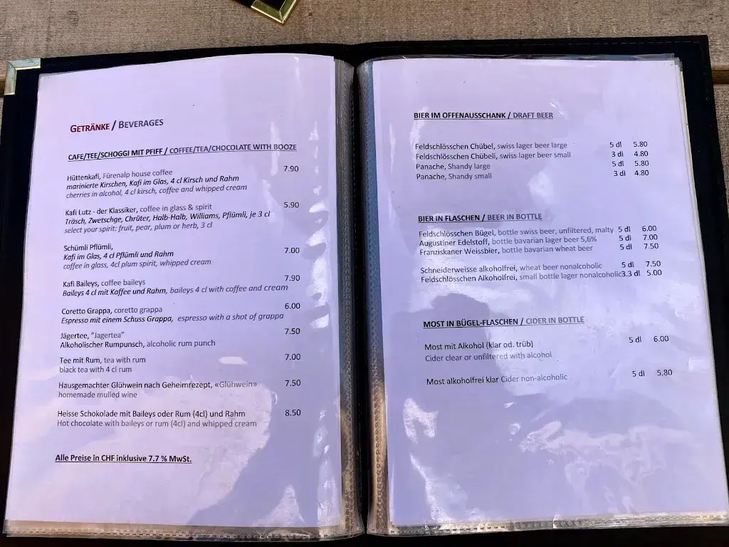 Menu_Mountain Restaurant Fürenalp_Engelberg_image_1