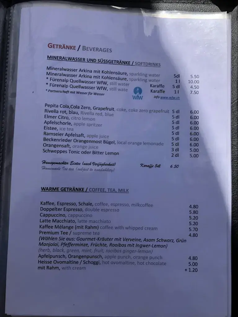 Menu_Mountain Restaurant Fürenalp_Engelberg_image_2