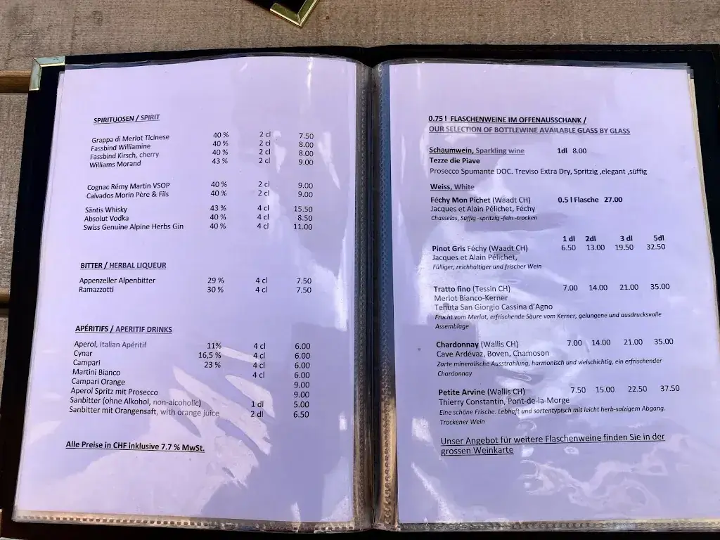 Menu_Mountain Restaurant Fürenalp_Engelberg_image_4