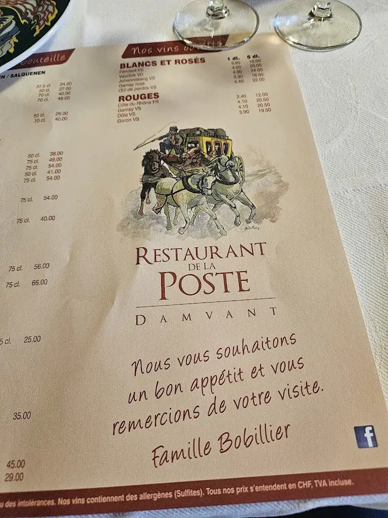 Restaurant, épicerie et station-service à Damvant_Damvant_menu_image_1