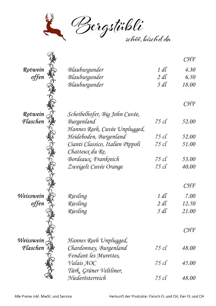 Menu_Restaurant Bergstübli_Liechtenstein_immagine_2