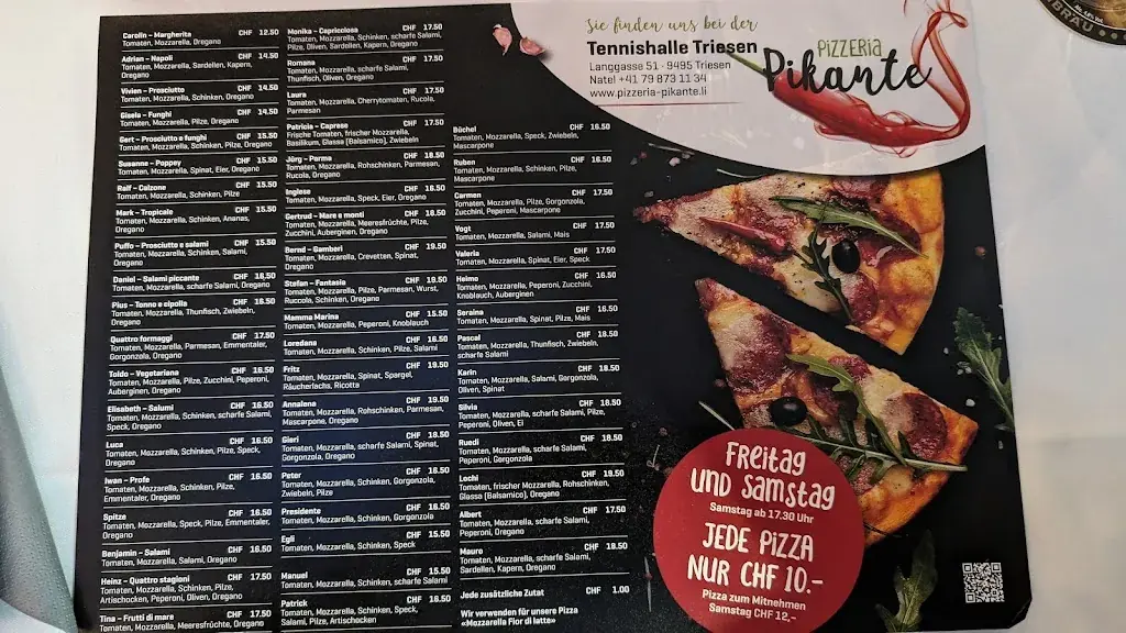 Pikante restaurant à Liechtenstein