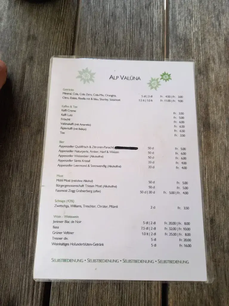 Menu_Alp Valüna_Liechtenstein_image_3