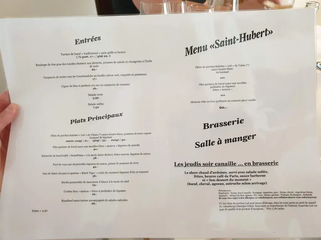 Auberge Saint-Hubert_Courchavon_menu_image_1