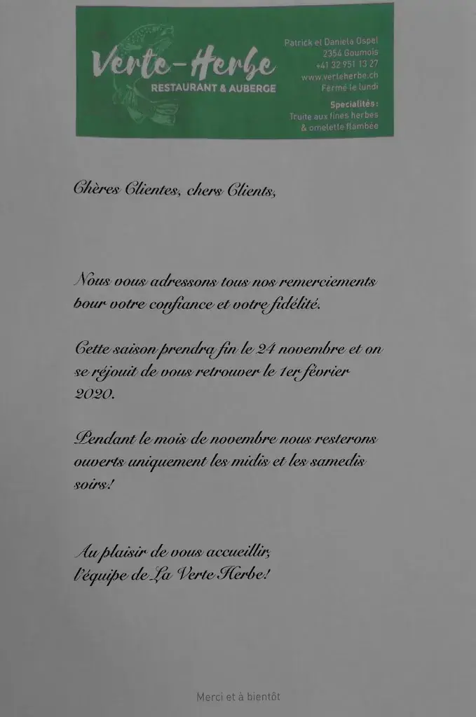 Menu_Restaurant de la Verte-Herbe_Goumois_image_2