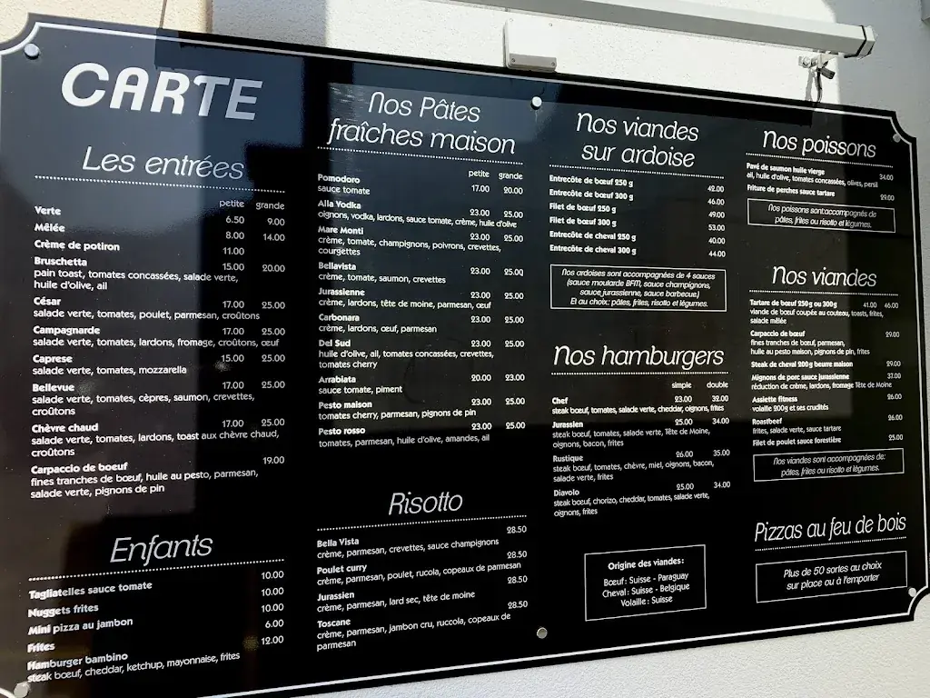 Bellevue Pizzeria Restaurant_Saignelégier_menu_image_1