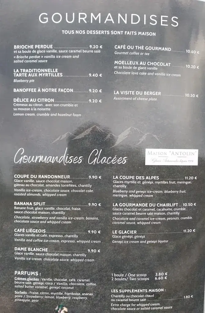 Menu_Restaurant Le Chairlift_France_image_3