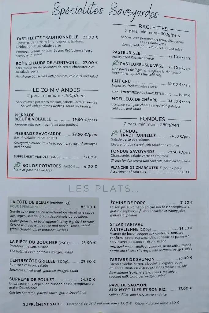 Menu_Restaurant Le Chairlift_France_image_4