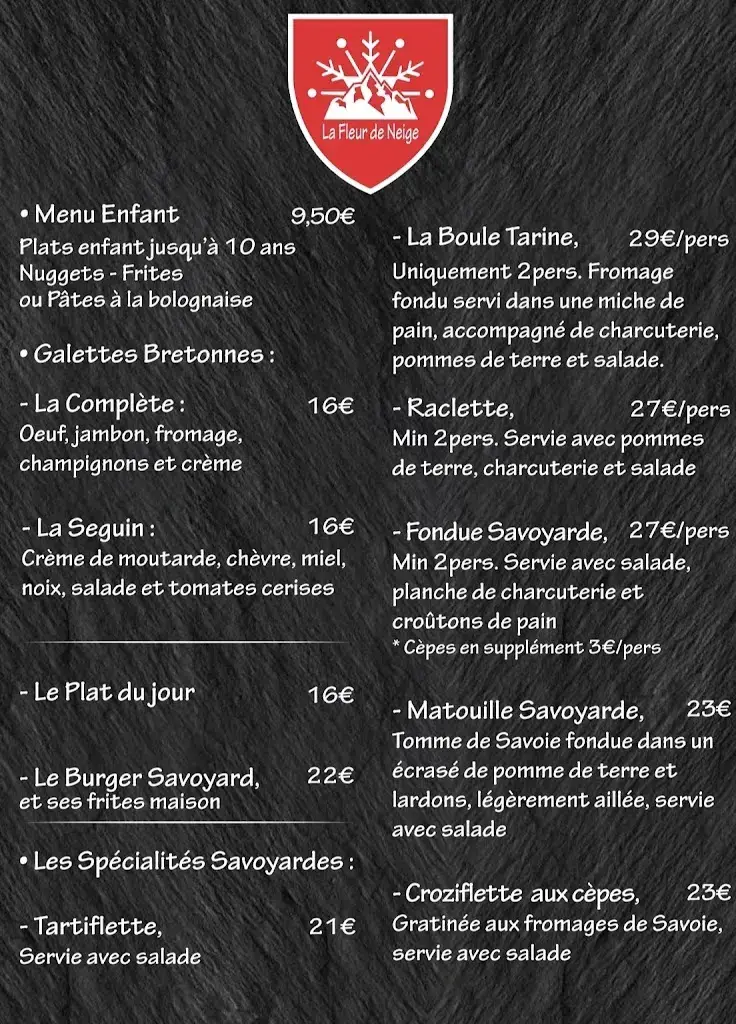 Menu_La Fleur de Neige_France_image_1
