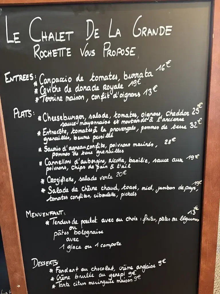 Menu_Chalet De La Grande Rochette_France_image_1