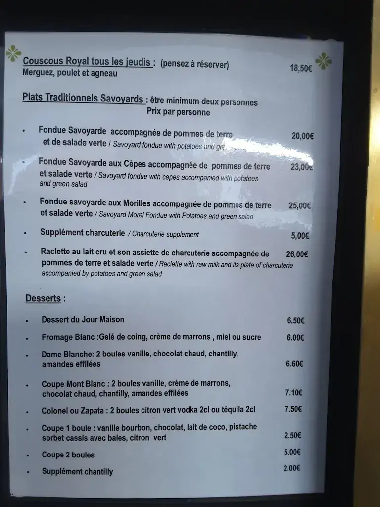 Menu_Le P'tit bouchon La plagne centre_France_image_1