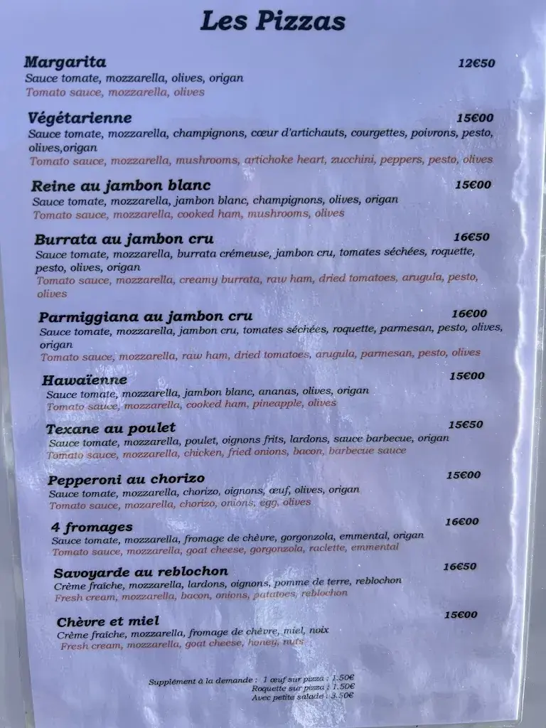 Menu_La Casa De L'ours_France_image_3