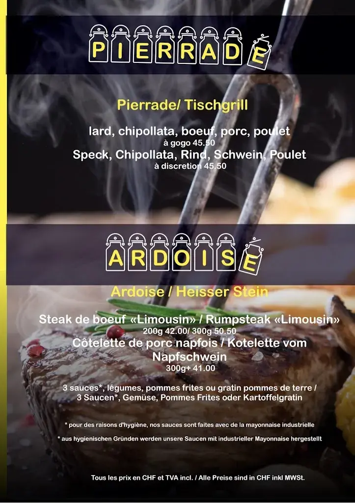 Menü_Hôtel Restaurant La Werdtberg_Reconvilier_Bild_2