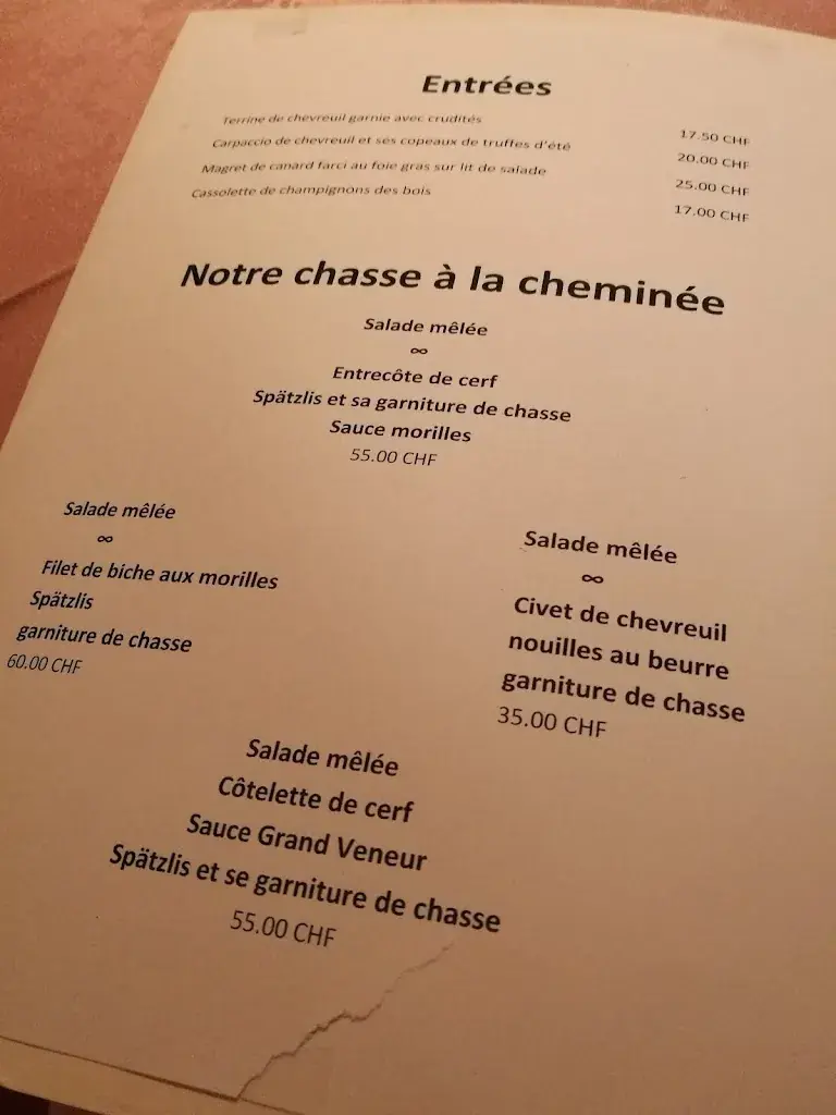 Menu_La Cheminée_La Chaux-de-Fonds_image_2
