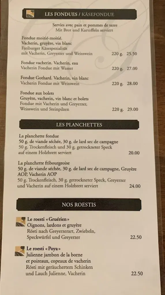Menu_Café Du Gothard_Fribourg_image_1
