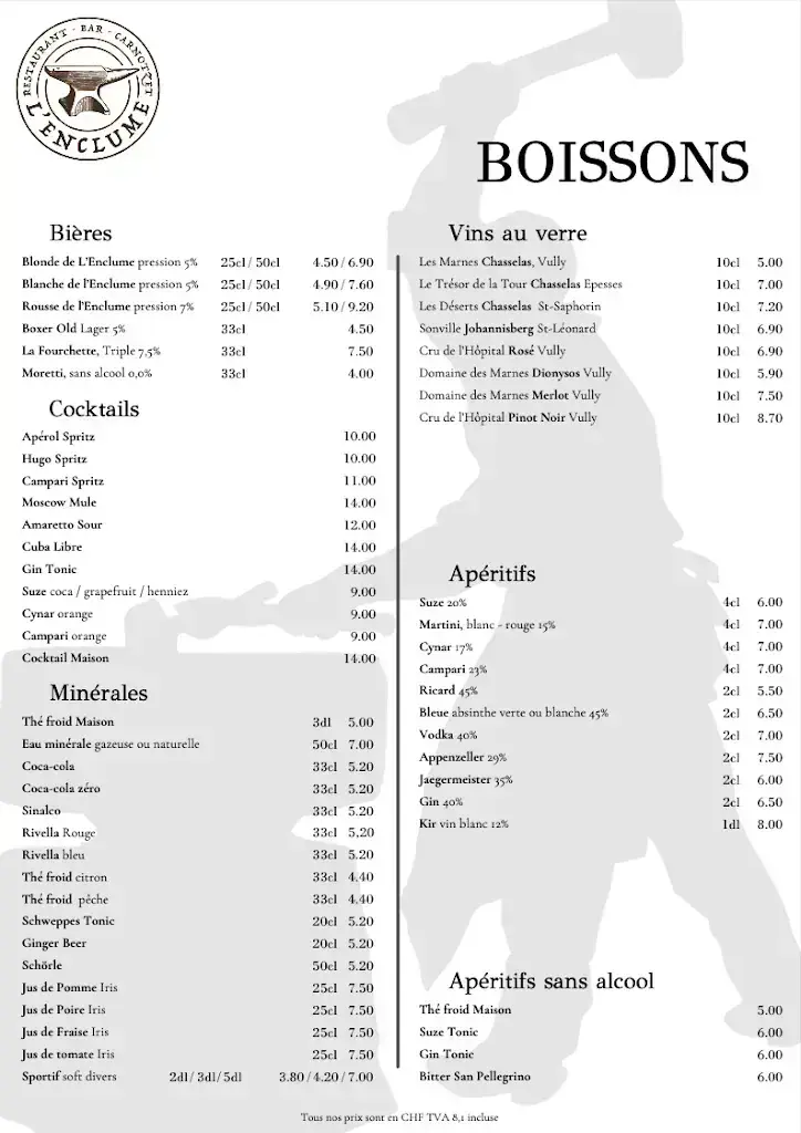 L'Enclume (Maréchal Ferrant)_Val-de-Charmey_menu_image_1