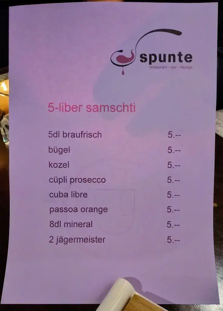 Menu_Spunte - Restaurant, Lounge & Sportbar_Seedorf_image_1