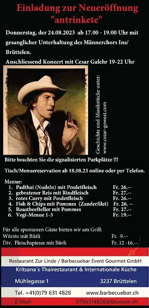 Menu_Restaurant Zur Linde / Kritsanas Thairestaurant --- take away & Lieferservice_Brüttelen_imagen_2