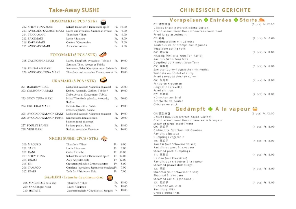 Menu_Restaurant Feuillage Erlach_Erlach_imagen_2