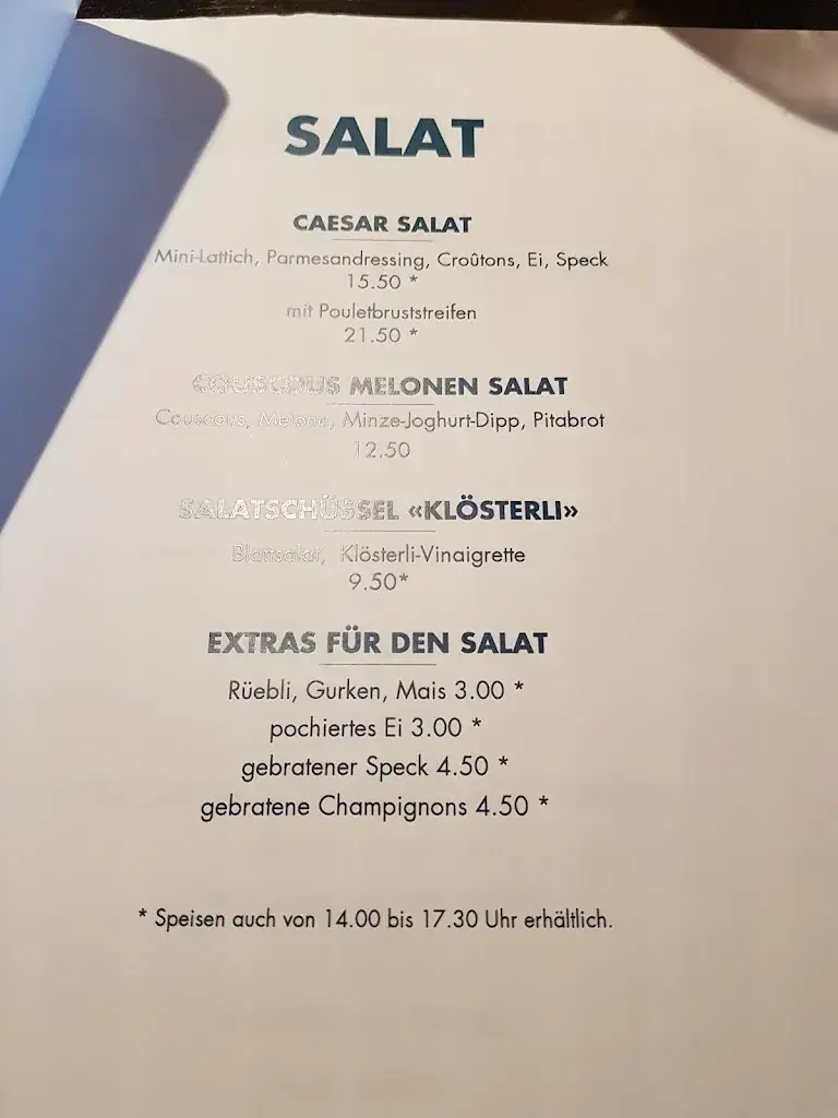 Menu_Altes Klösterli_Zürich_image_4
