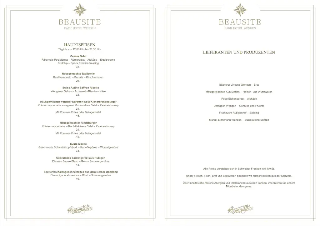 Menu_Restaurant Altitude bei Beausite Park Hotel_Wengen BE_image_3