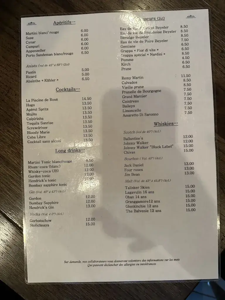 Menu_Restaurant-Auberge de la Tène_Marin-Epagnier_image_2