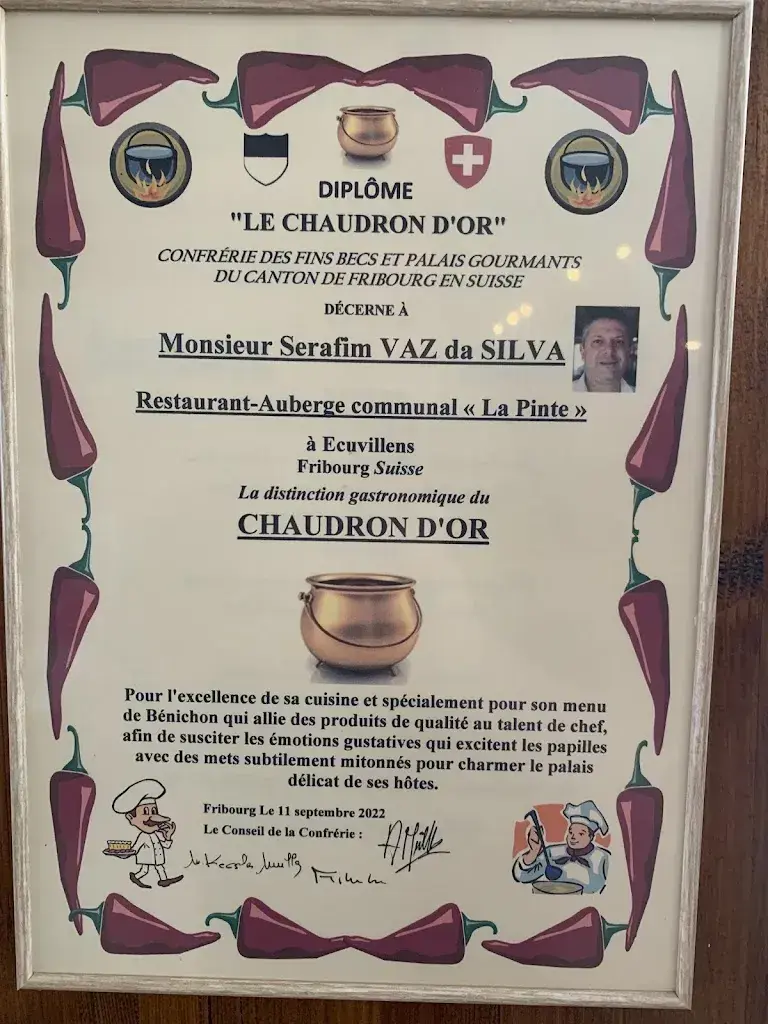 Menu_La Pinte d'Ecuvillens - Auberge Communale_Ecuvillens_image_1