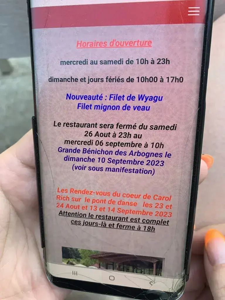 Menu_Restaurant des Arbognes_Cousset_image_1