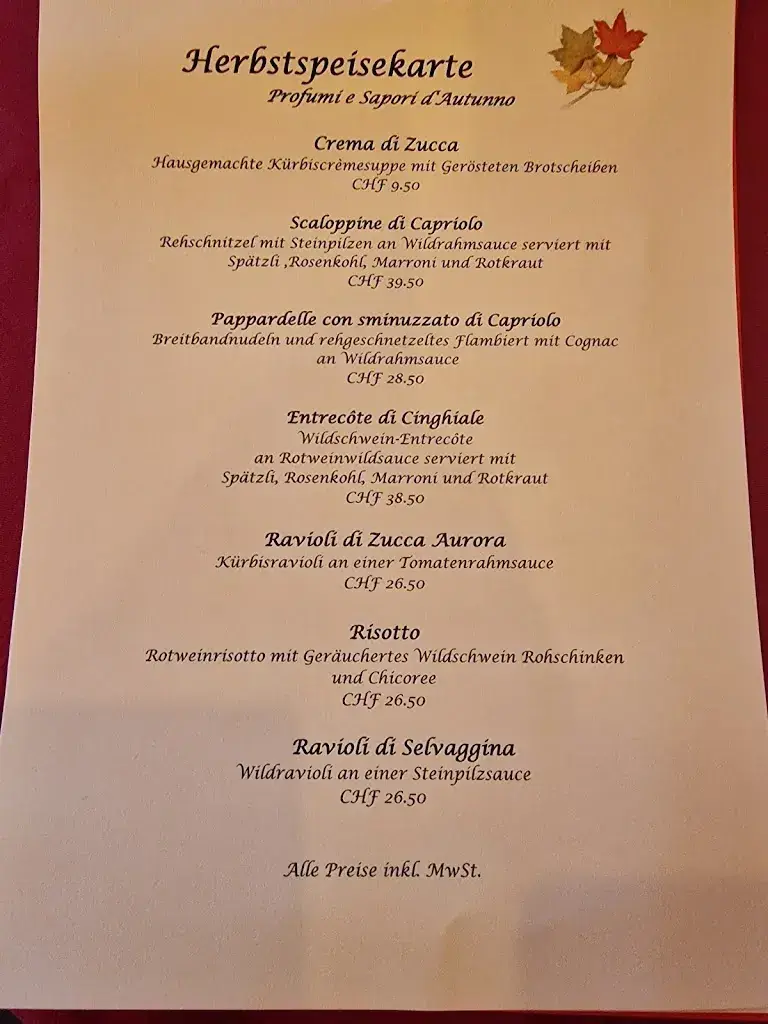 Menu_Ristorante Da Nunzio_Bätterkinden_image_2
