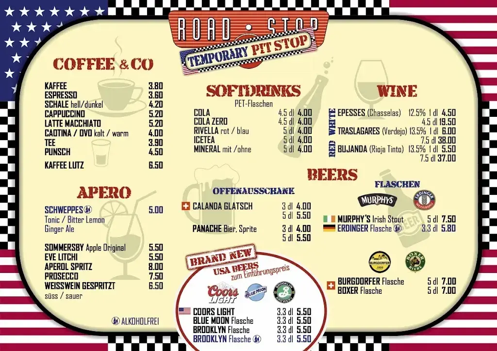 Road Stop Cafe restaurant à Lohn-Ammannsegg