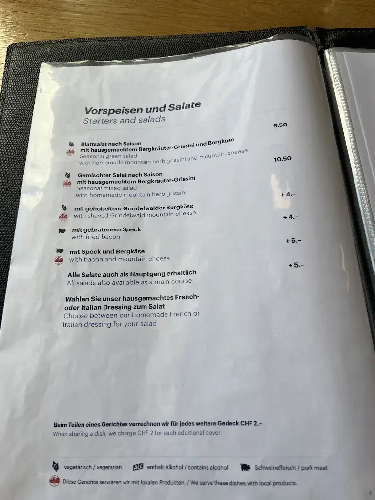 Menu_Restaurant Eigergletscher 2320 m_Eigergletscher_image_2