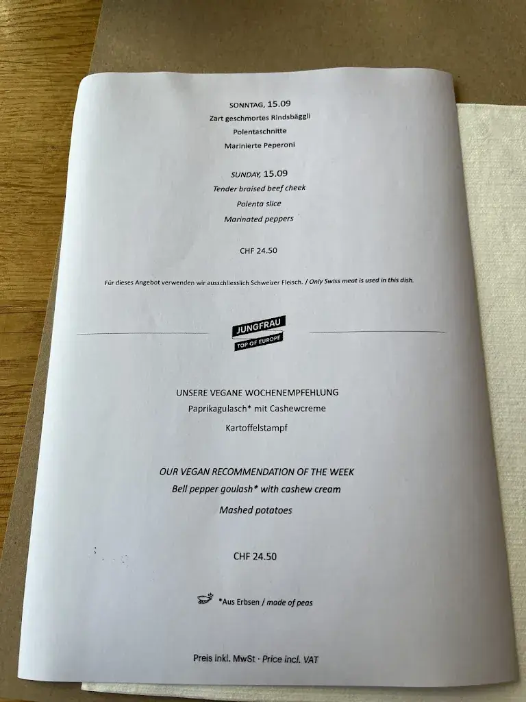 Menu_Restaurant Eigergletscher 2320 m_Eigergletscher_image_4