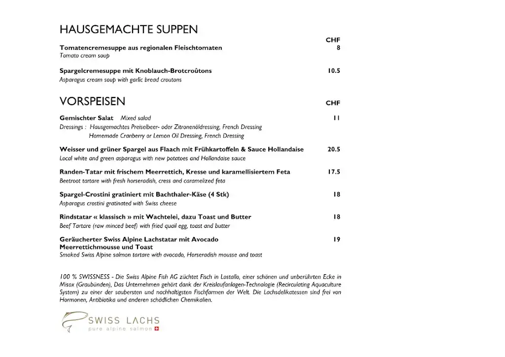 Menu_King's Cave_Zürich_image_2