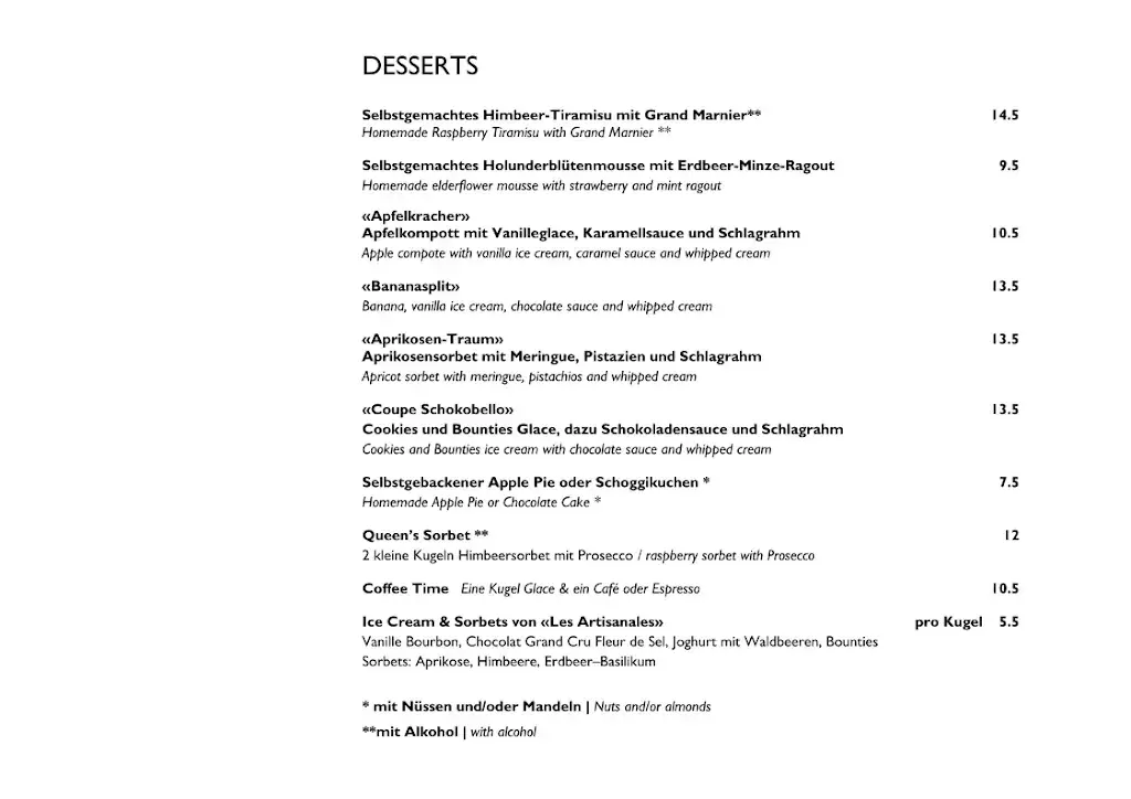 Menu_King's Cave_Zürich_image_3