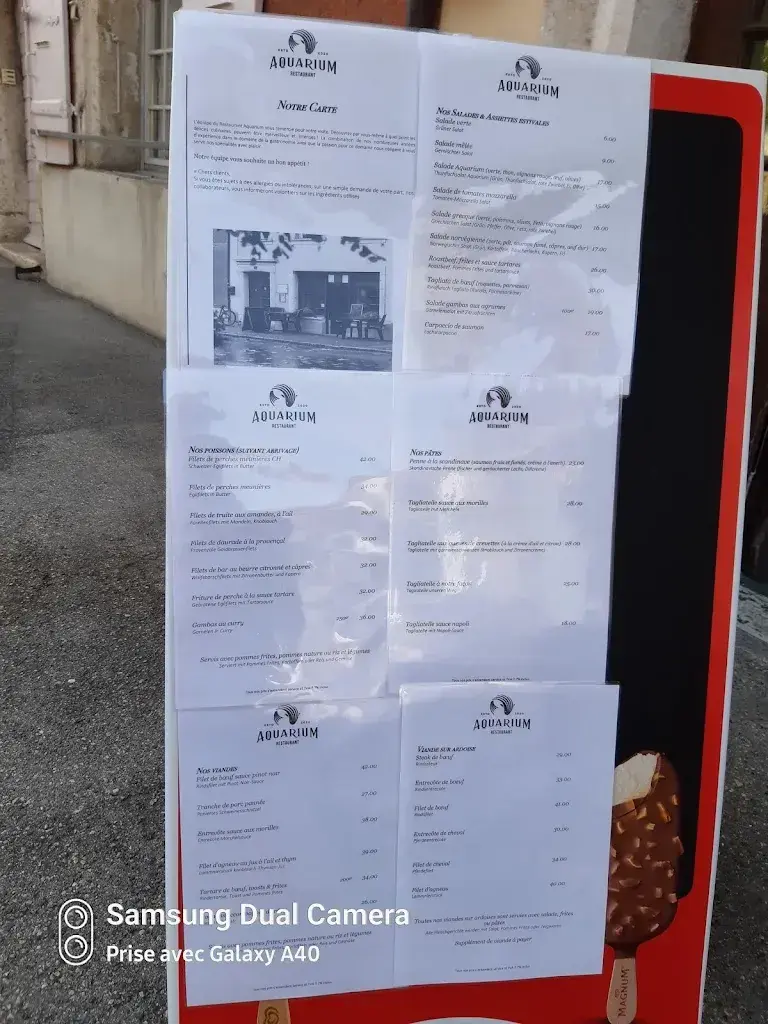 Giuseppe Castagnoli_Restaurant Aquarium_Le Landeron_review